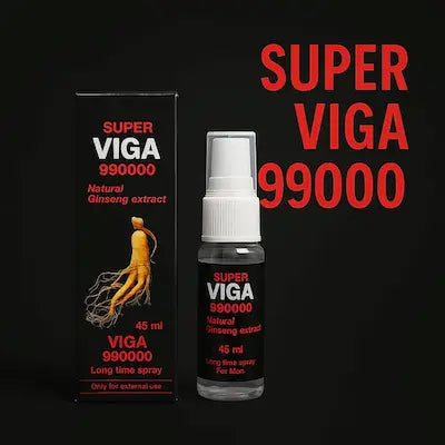 Viga Super Ginseng 990000 Spray for Men 45ml Long Timing Herbal Formula Natural